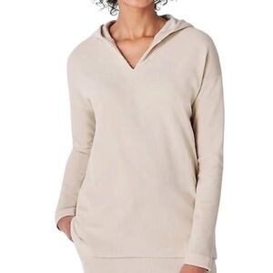J Jill  Essential Travel Pullover Hooded Top Size Medium